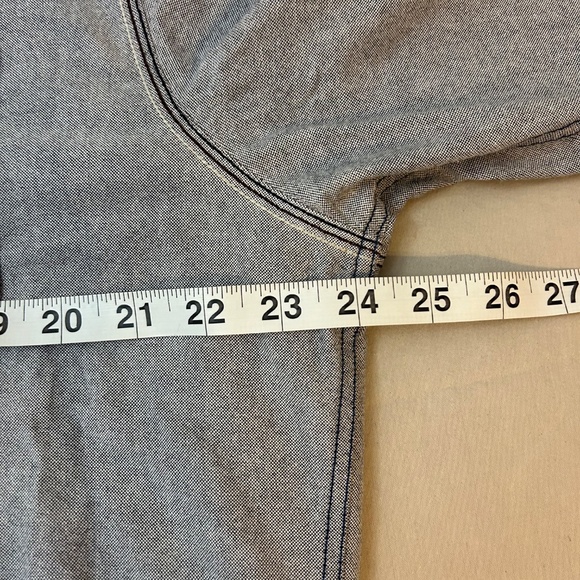 7 DIAMONDS Premium Shirt Men's XXL Gray Long‎ Sleeve Button Up Flip Cuff - Picture 8 of 9